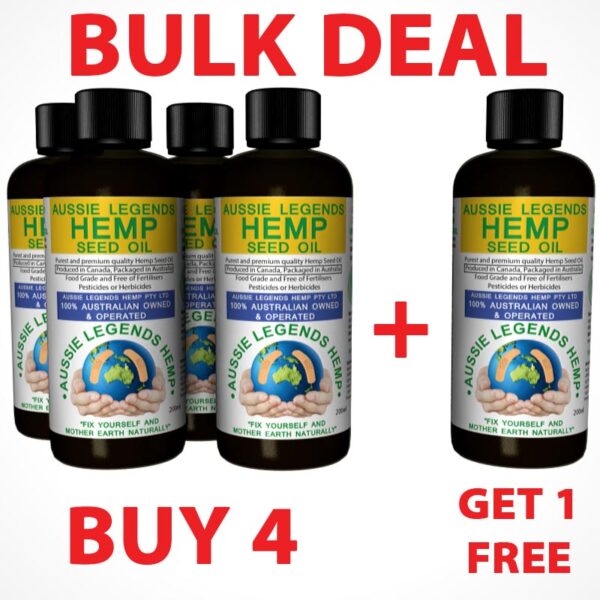 5 Bottles of Canadian Oil Deal, buy 4 and get 1 free
