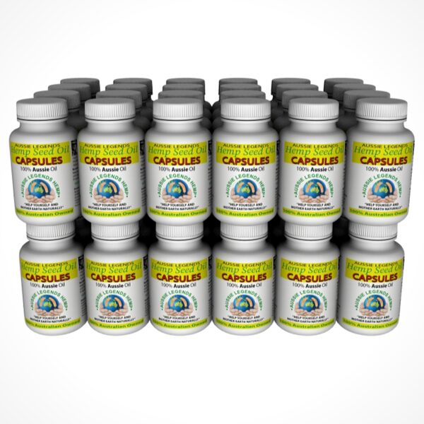 48 bottles of hemp seed oil capsules