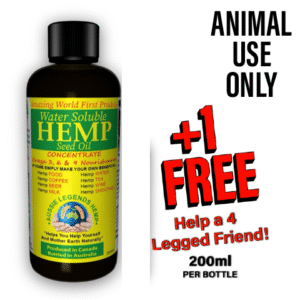 Past Best Before Date (ANIMAL USE ONLY) NLG (Nano Liquid Gold) WATER SOLUBLE Hemp Seed Oil Concentrate 200ml